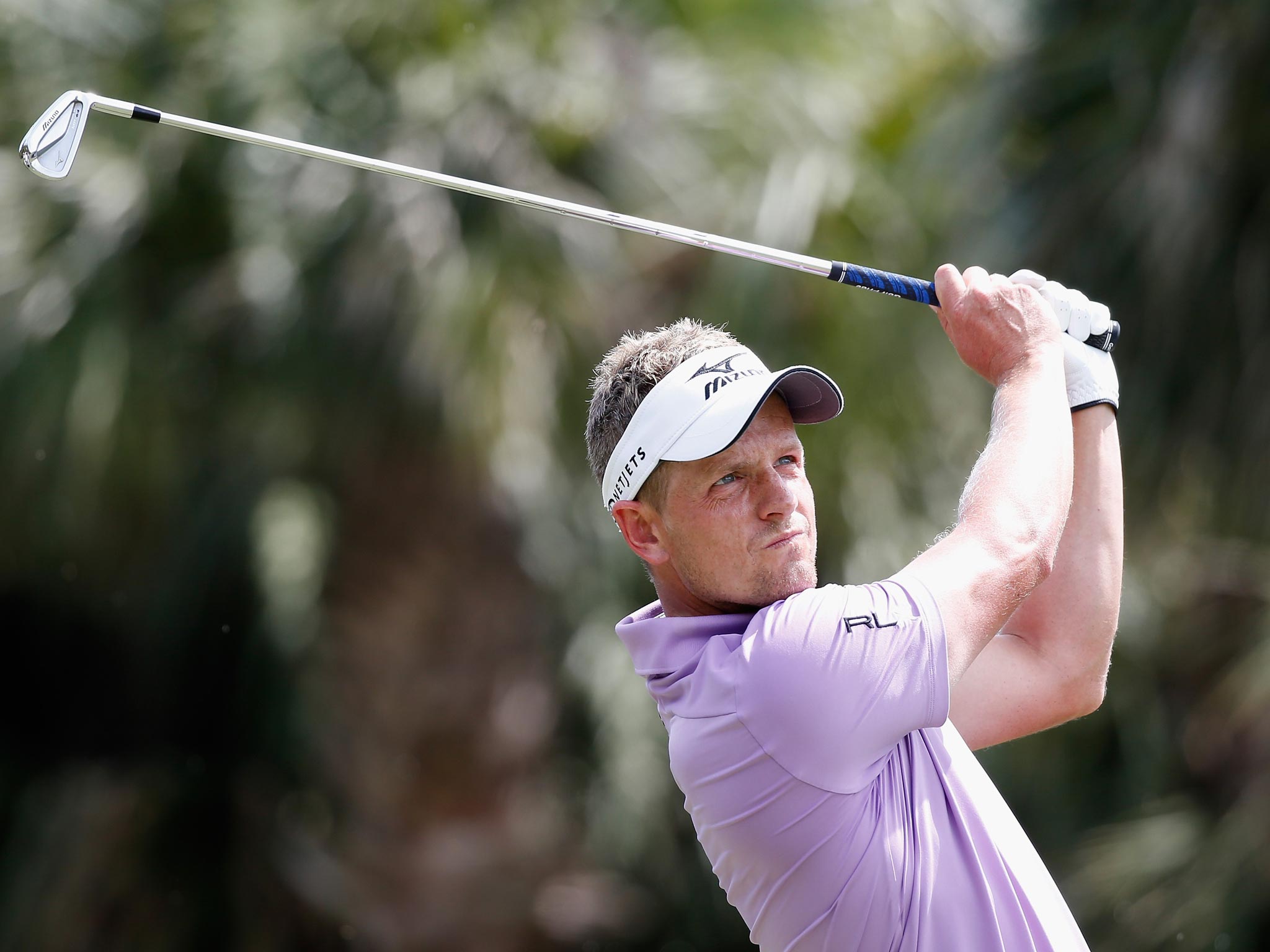 Luke Donald was not helped by the break for bad weather
