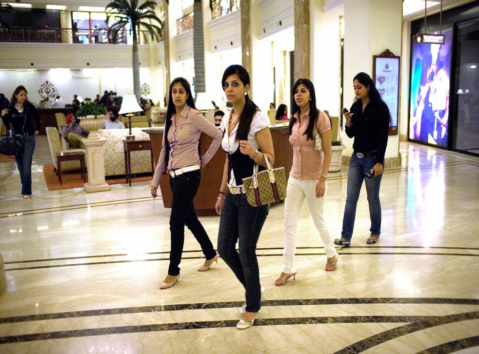 Scene from a mall: young high-earners in Delhi are testing the limits of traditional Indian family life