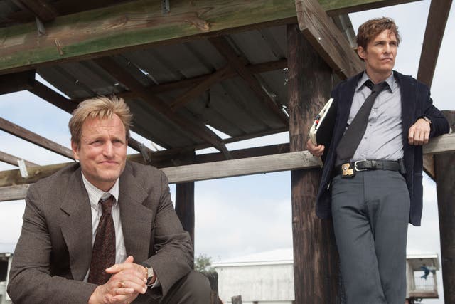 Mismatch: Woody Harrelson (left) and Matthew McConaughey in ‘True Detective’  