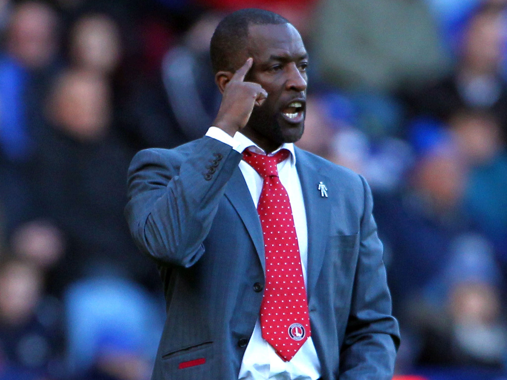 Chris Powell looks on from the touchline