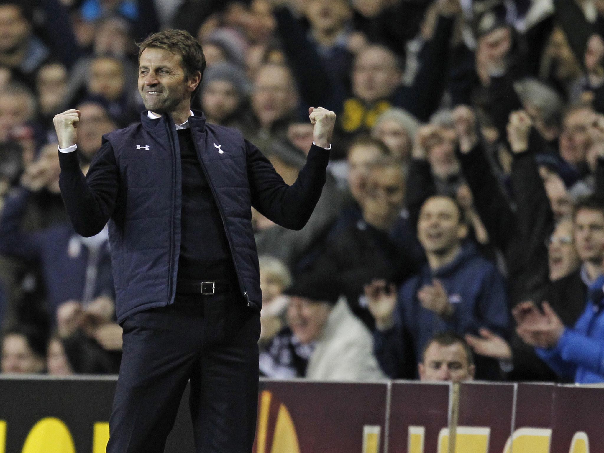 Tim Sherwood says that unlike Mourinho he is a manager who
builds a side