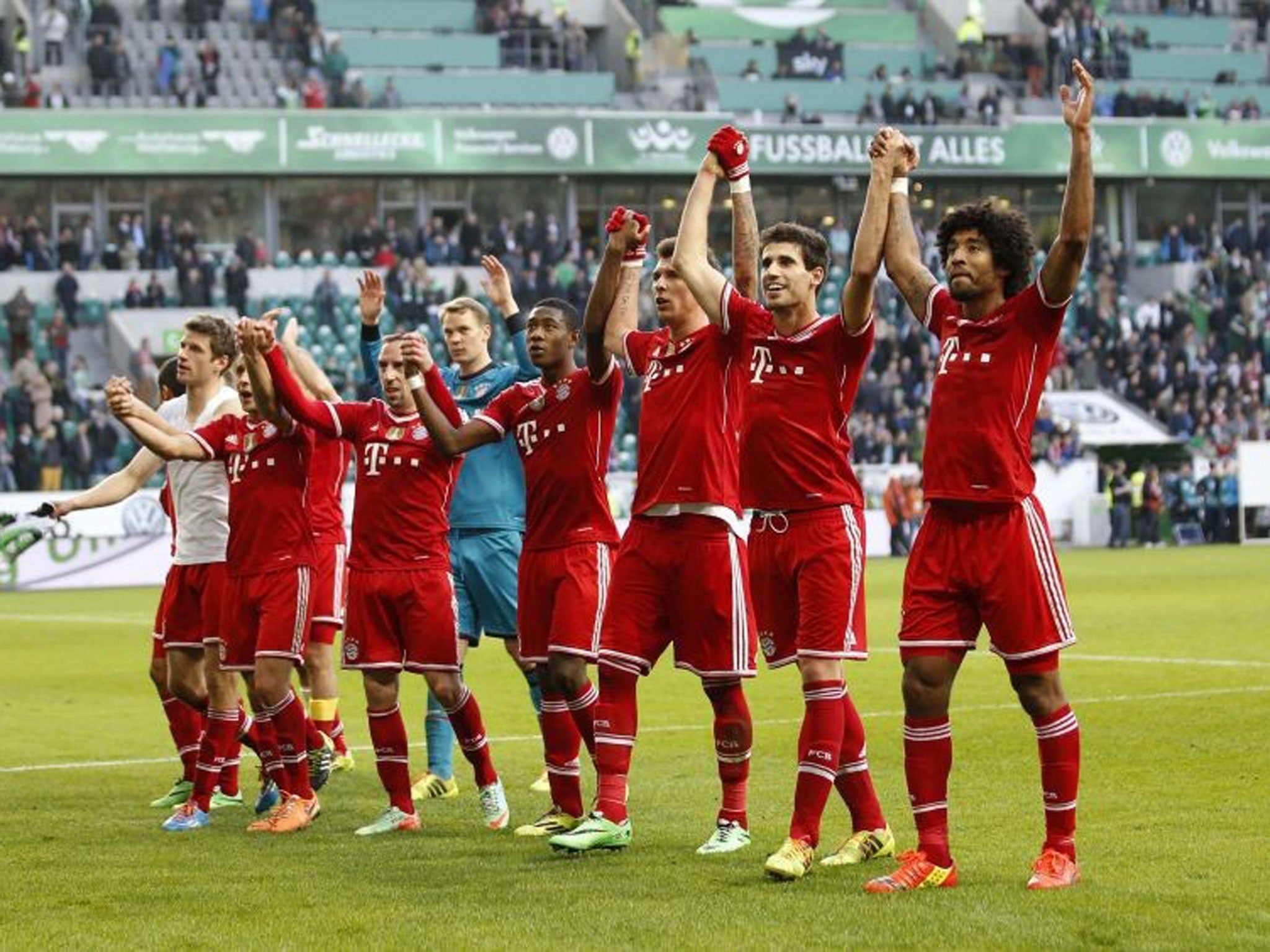 Bayern celebrate earlier this week