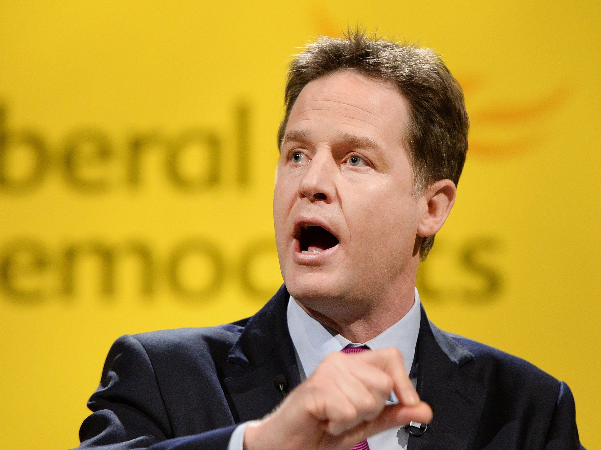 Nick Clegg wants to emphasise the party's role in the economic recovery