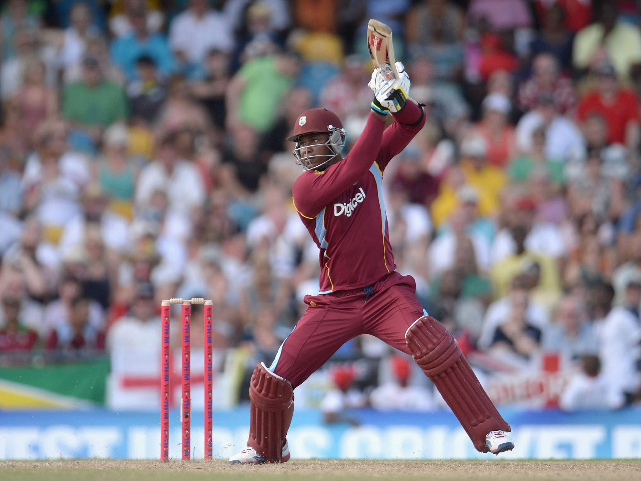 Marlon Samuels smashed 69 not out from 46 balls for West Indies