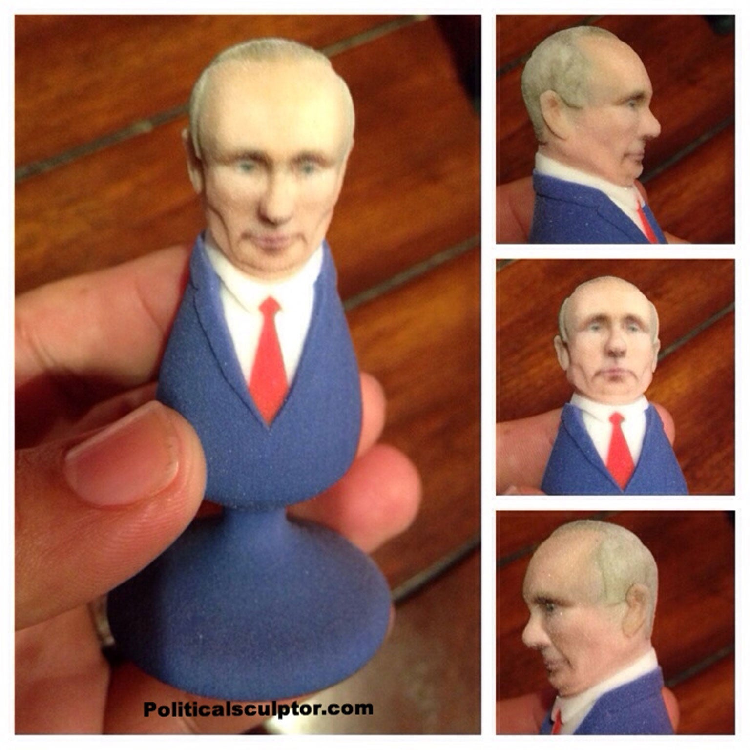 A case par excellence is graphic designer and self-described political sculptor, Fernando Sosa, who has his come up with his own unique way of (ahem) sticking it to Russia's favourite alpha male.