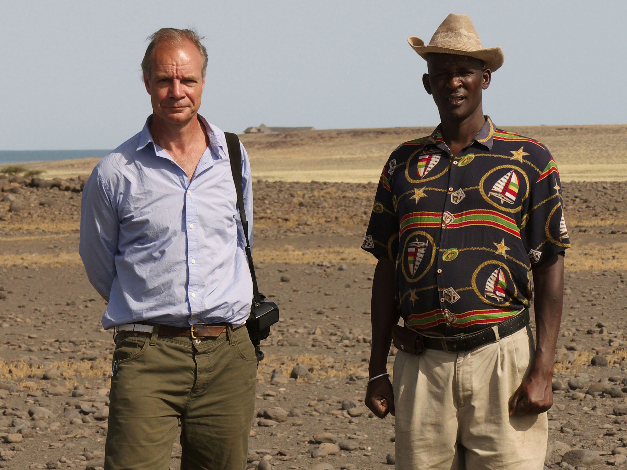 Harry Hook and Kiberiti in Turka while filming for Photographing Africa