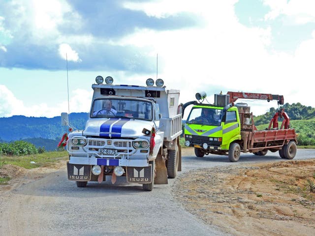 Unbeaten track: Top Gear filming on location in Burma, where tourism has grown rapidly since 2010