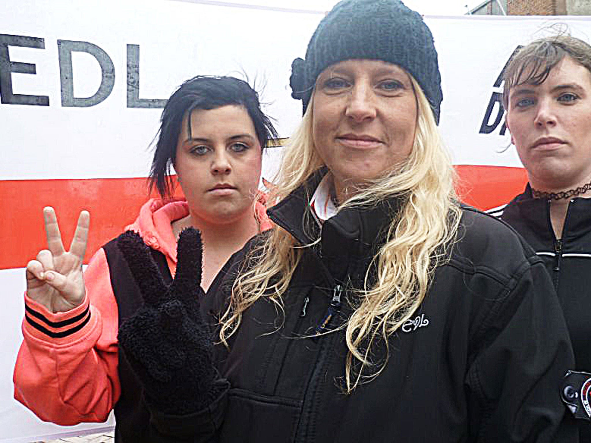 Patriot games: Amanda, Gail and Antonia in 'EDL Girls: Don’t Call Me Racist'