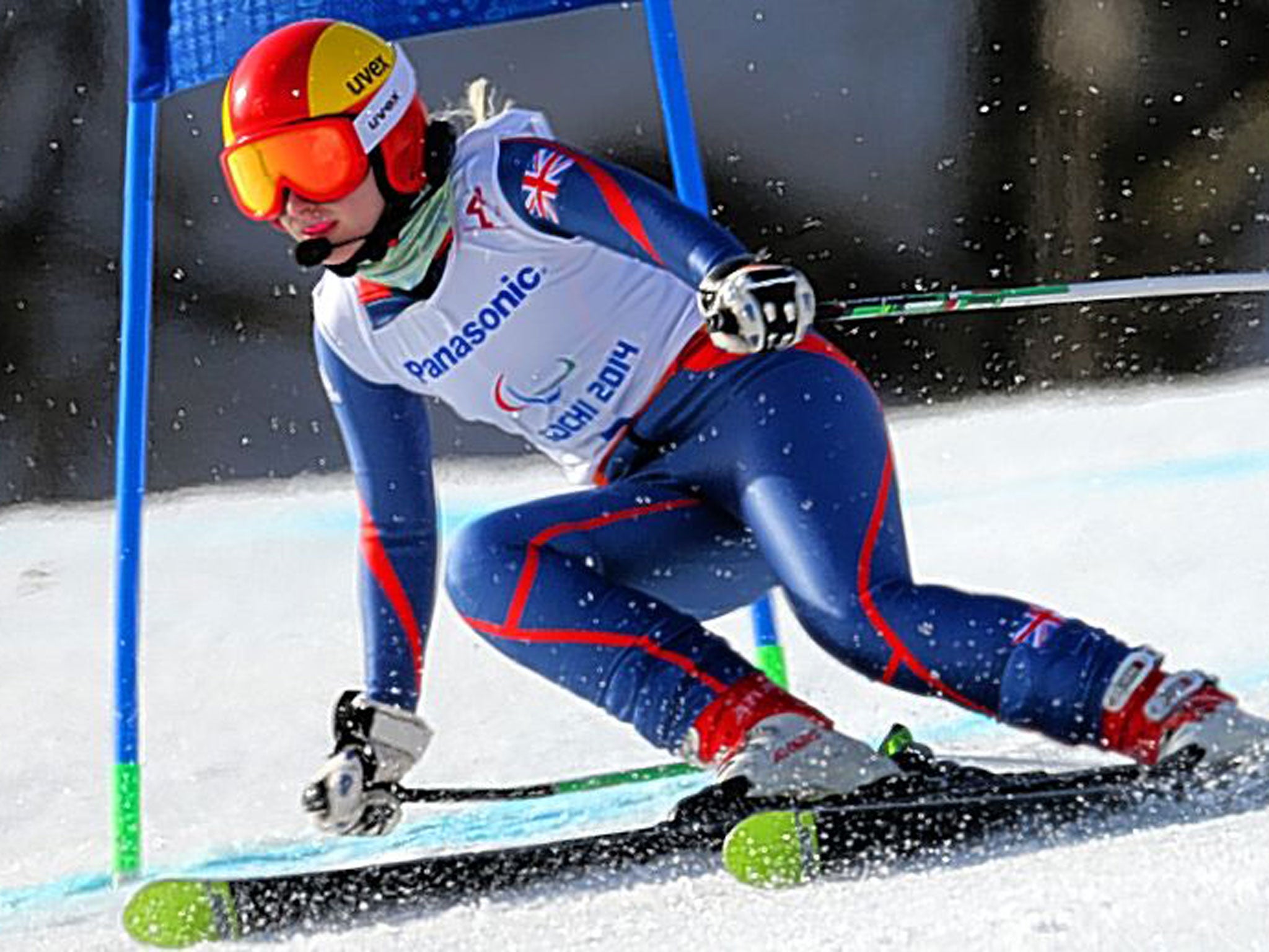 Fast and fearless: Kelly Gallagher on her way to winning gold