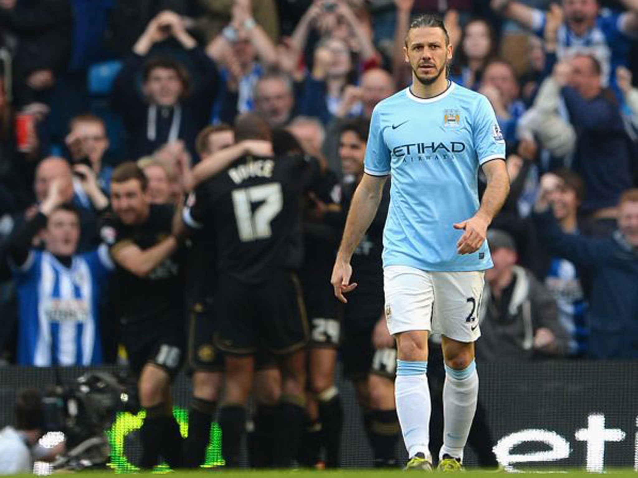 High-profile mistakes have made it a tough first season in England for Martin Demichelis