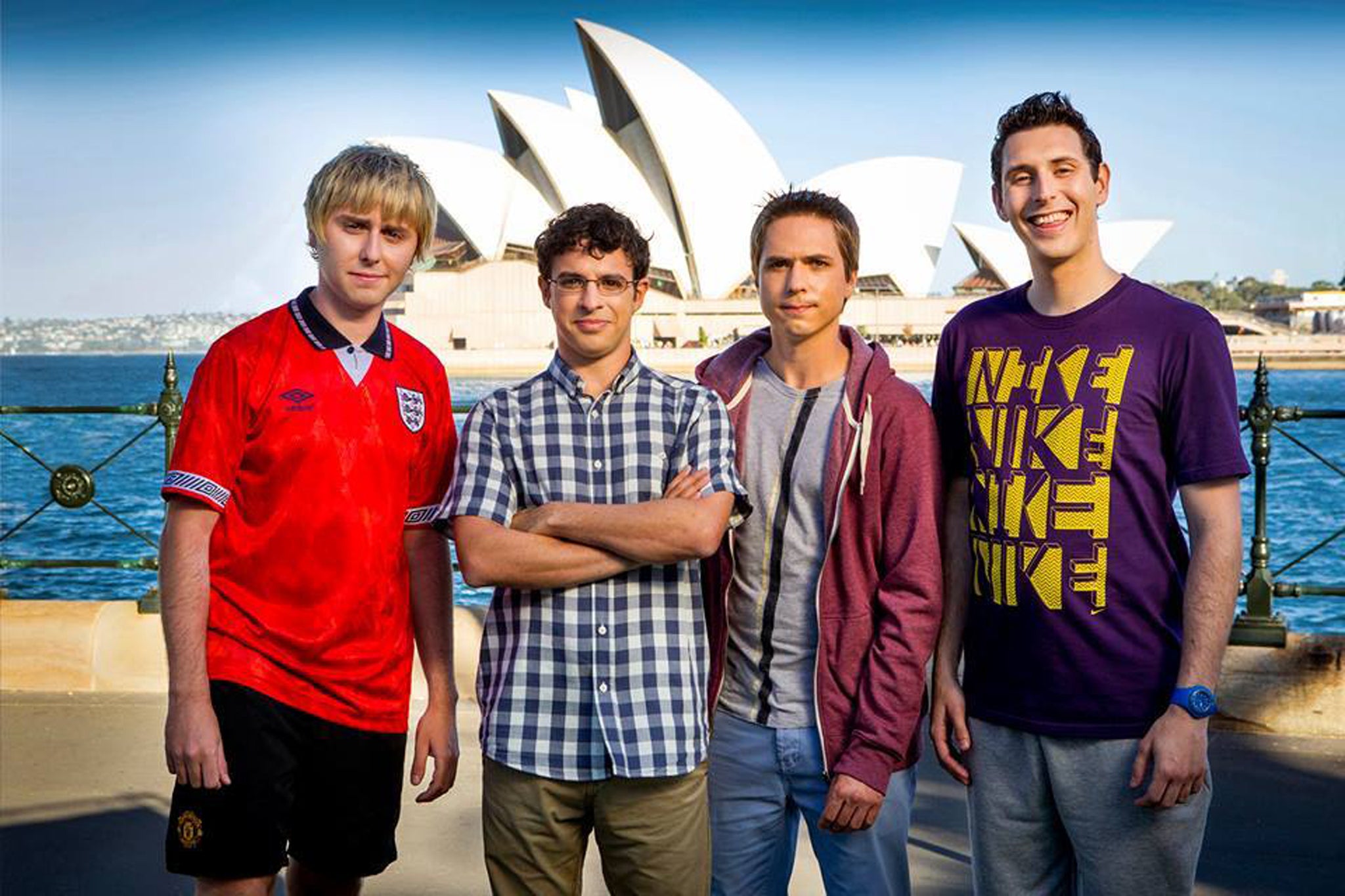 Jay, Will, Simon and Neil in The Inbetweeners 2