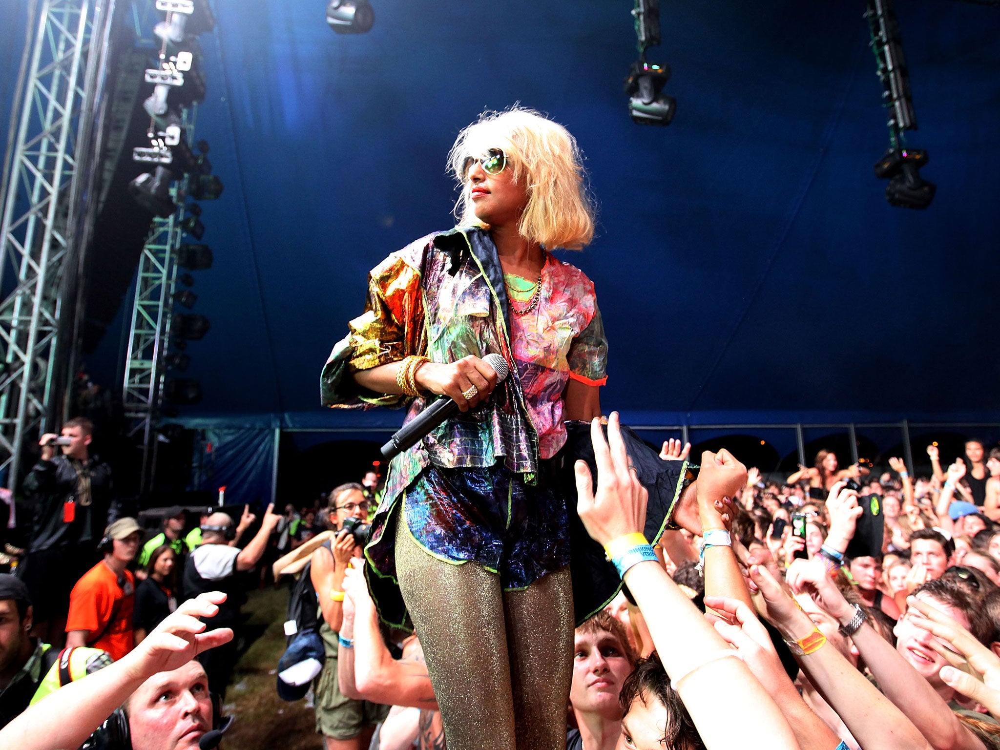 British rapper M.I.A will headline Lovebox 2014 with Chase and Status, Katy B, Bonobo and more
