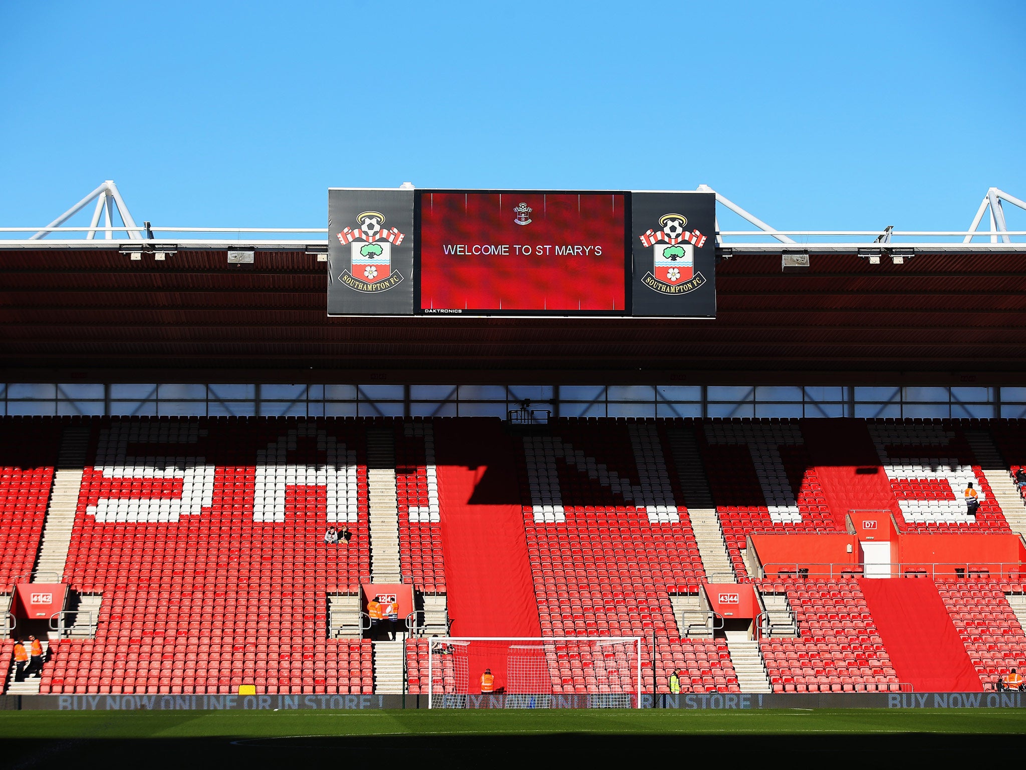A view of Southampton's St Mary's Stadium