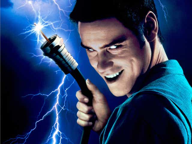 Sky’s the limit: Jim Carrey as a demonic installation engineer in 'The Cable Guy'