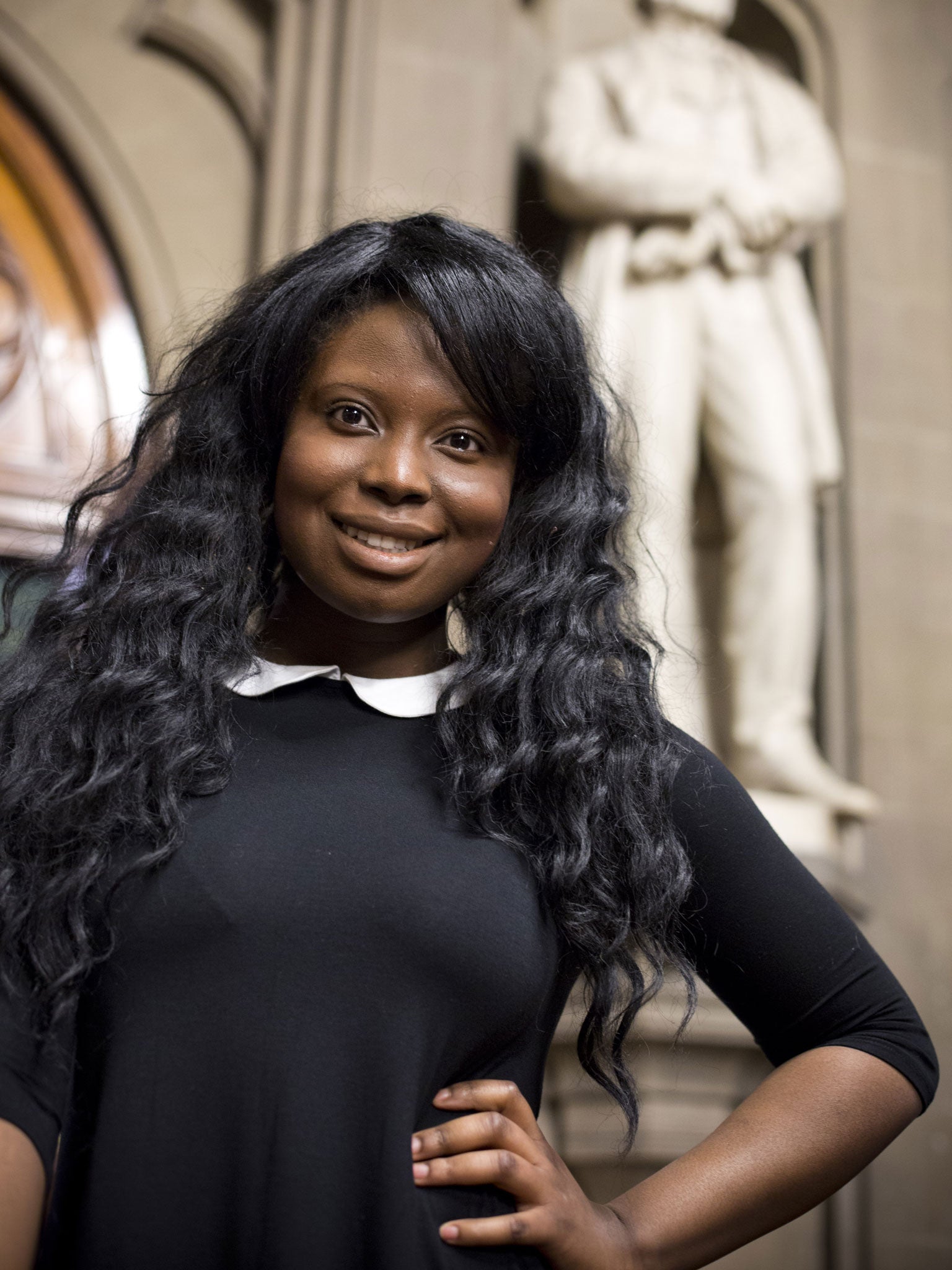 Noella Kisina, pictured at i’s debate, is planning to return to her native Democratic Republic of Congo to stand for parliament