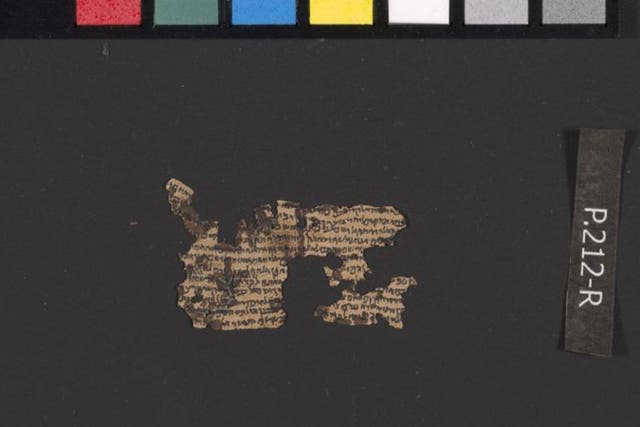 An unrolled tefillin parchment from Qumran