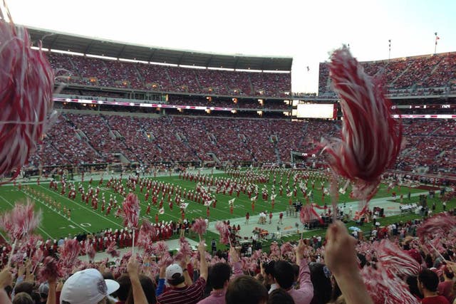 UA's 400-strong marching band serenades the crowd