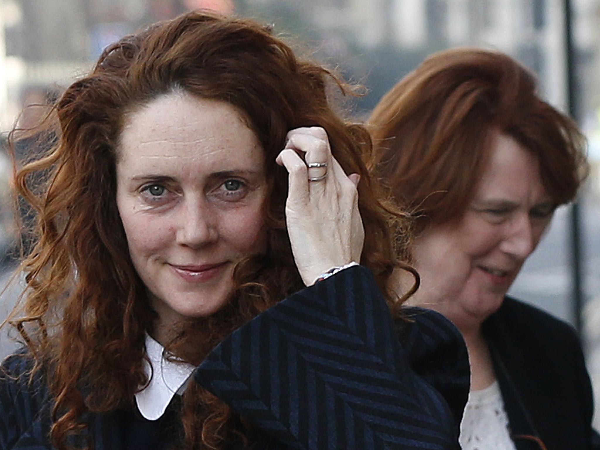 Former News International chief executive Rebekah Brooks arrives at the Old Bailey courthouse with her mother Deborah Wade