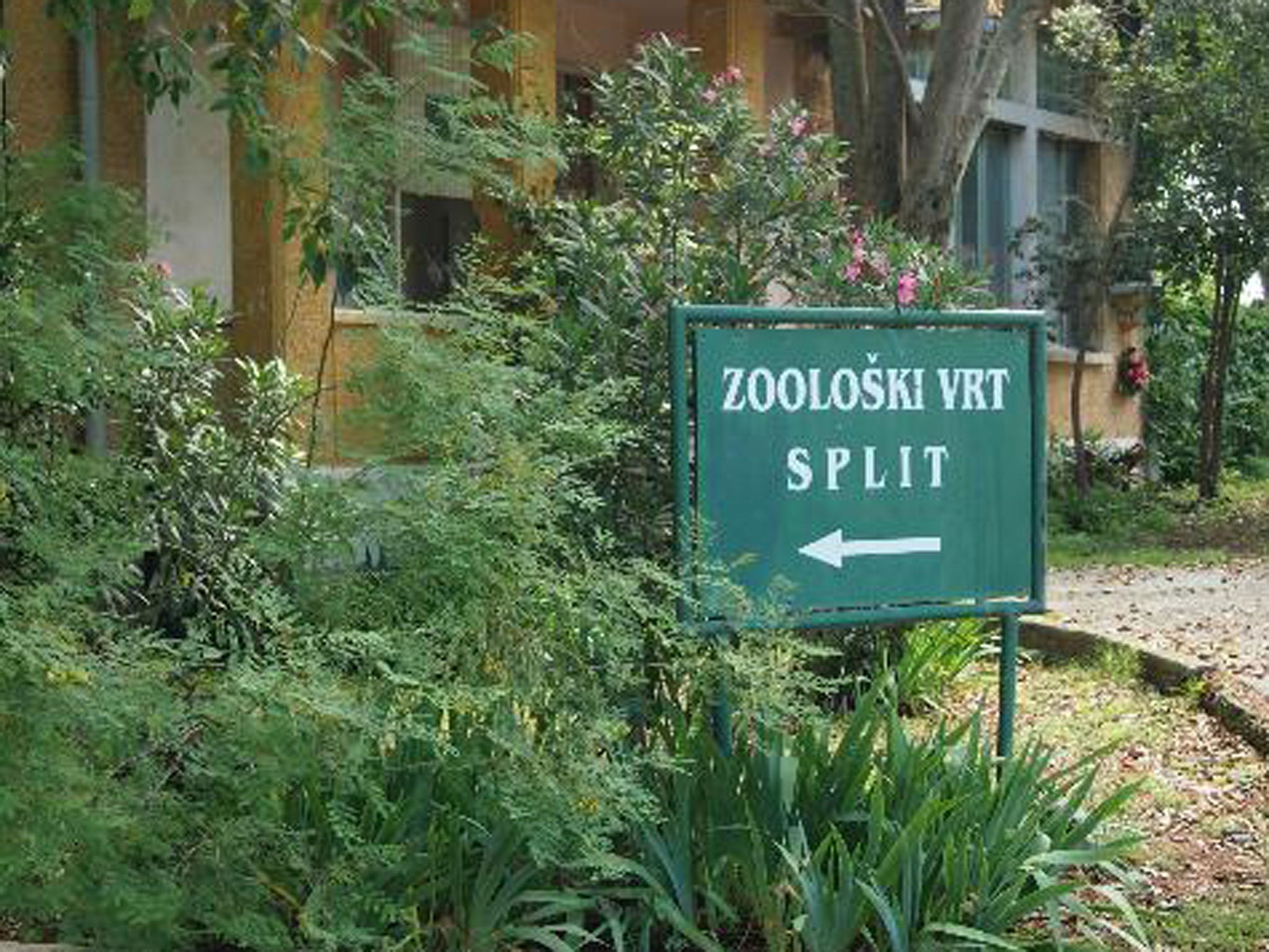 The entrance to the zoo in Split, which is now being closed