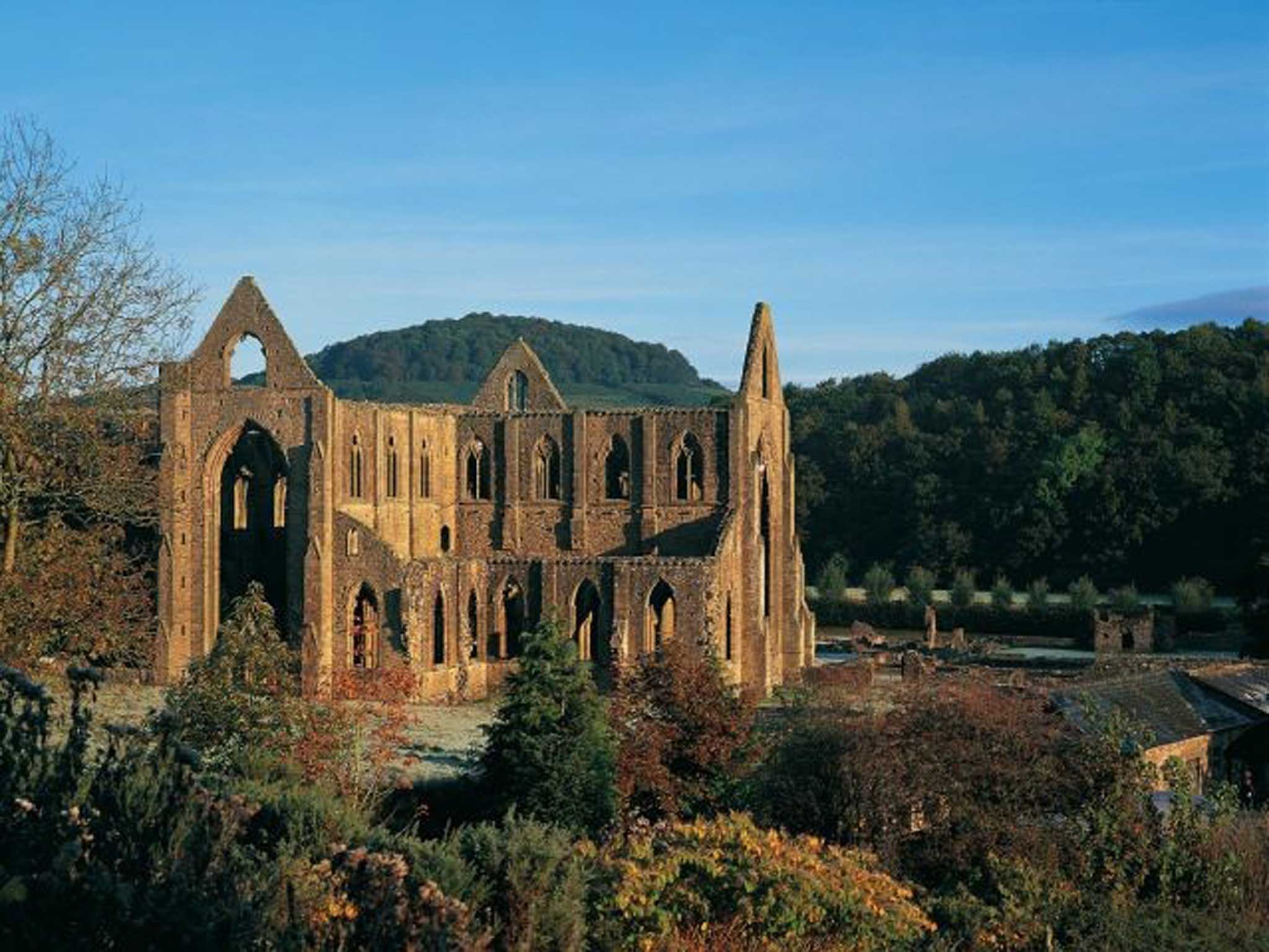 The show features work across the eras from Turner’s painting of Tintern Abbey