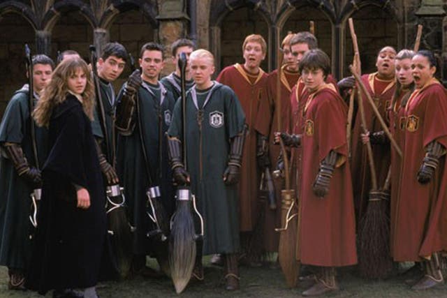 Quidditch players in the film ‘Harry Potter and the Chamber of Secrets’