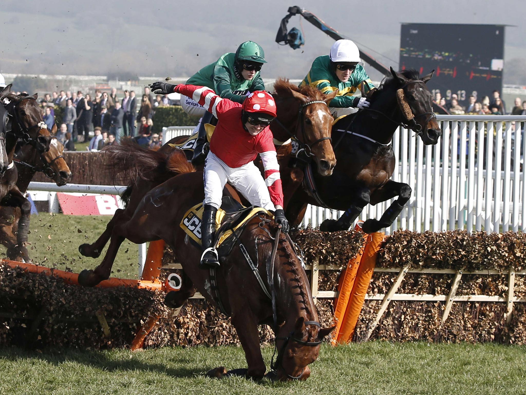 Ruby Walsh broke his arm after he came off Abbyssial in yesterday’s first race