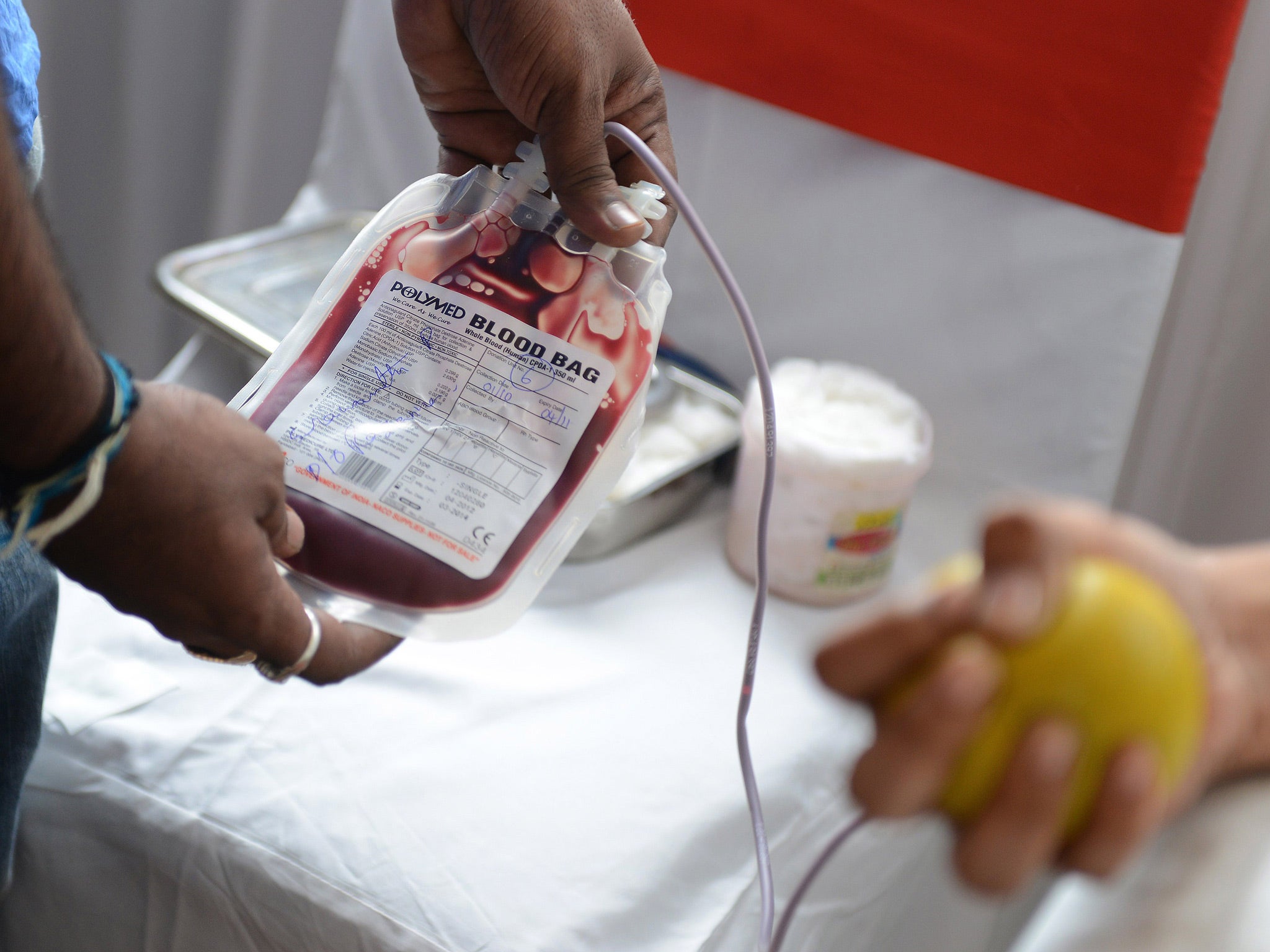 When people with haemochromatosis give blood it has to be destroyed