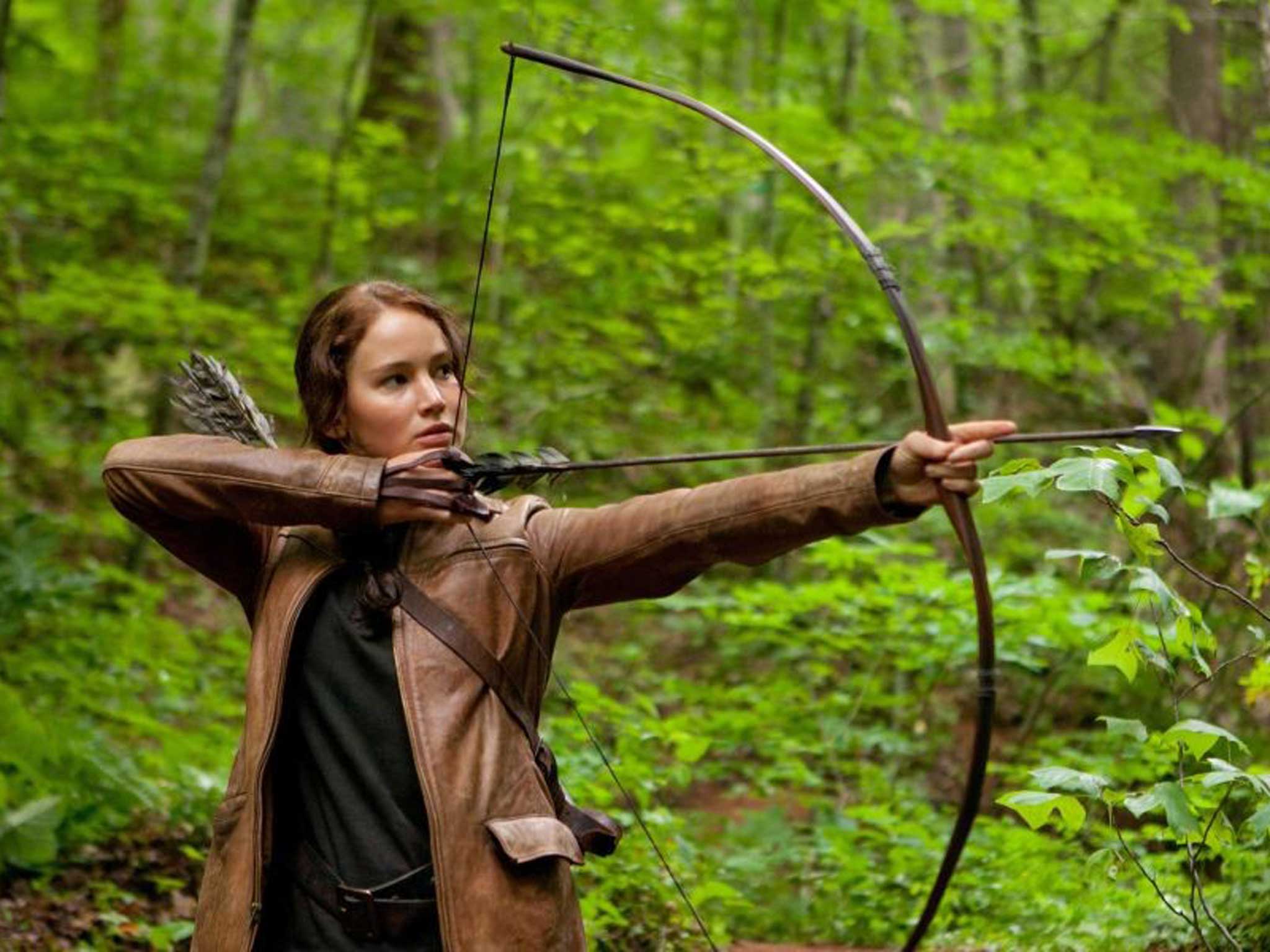 Bullseye: Katniss Everdeen, as played by Jennifer Lawrence, is a hero for girls and boys