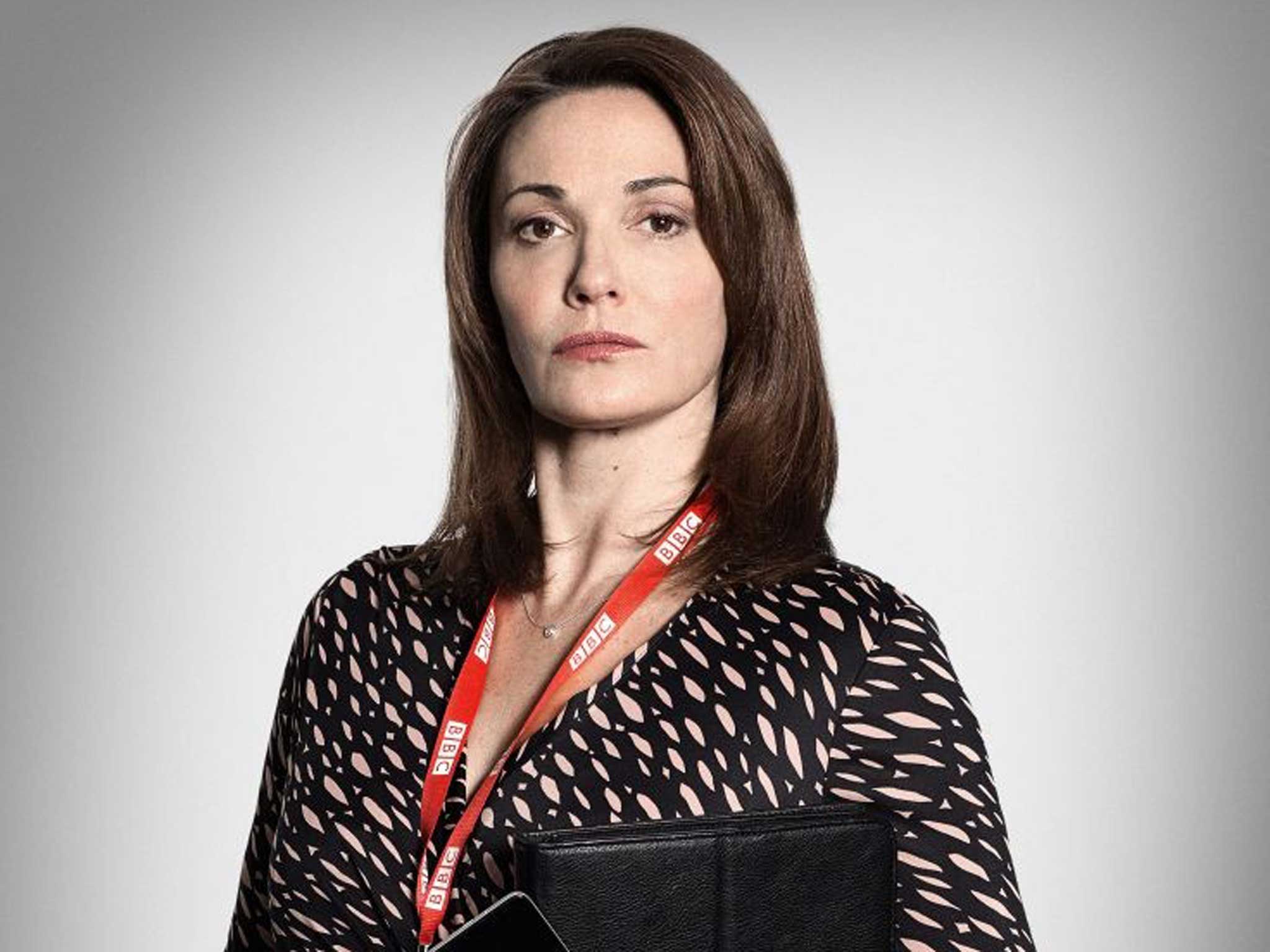 Sarah Parish of the new W1A