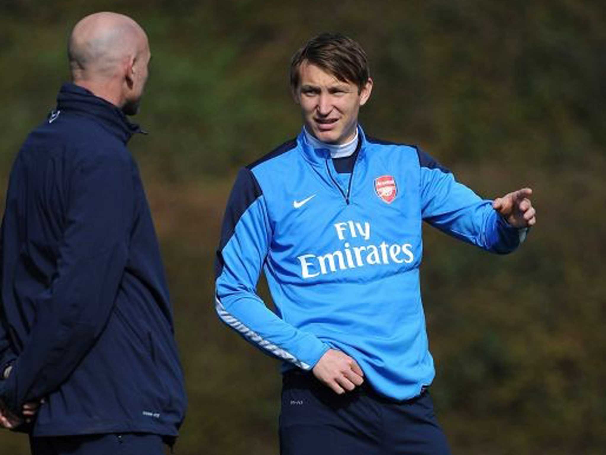 Ready to roll: Kim Kallstrom gets instructions for the big game