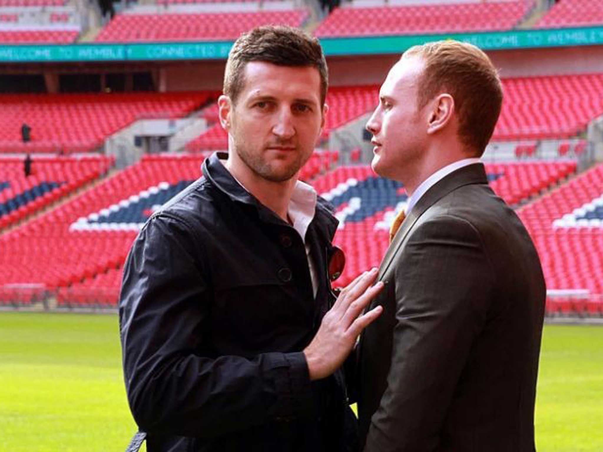 Underdog Groves (right) had “wound up” Froch (left) by impudently pricking his renowned ego at every turn