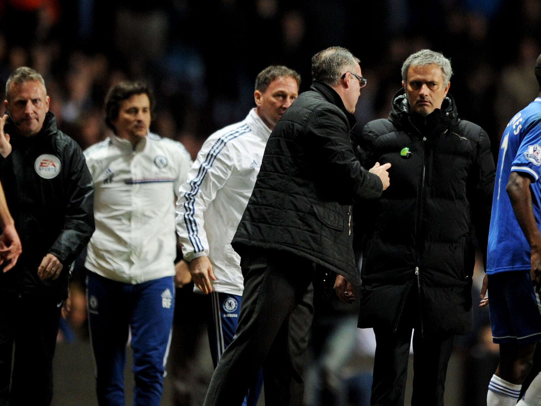 Jose Mourinho was sent to the stands in Chelsea's 1-0 defeat by Aston Villa