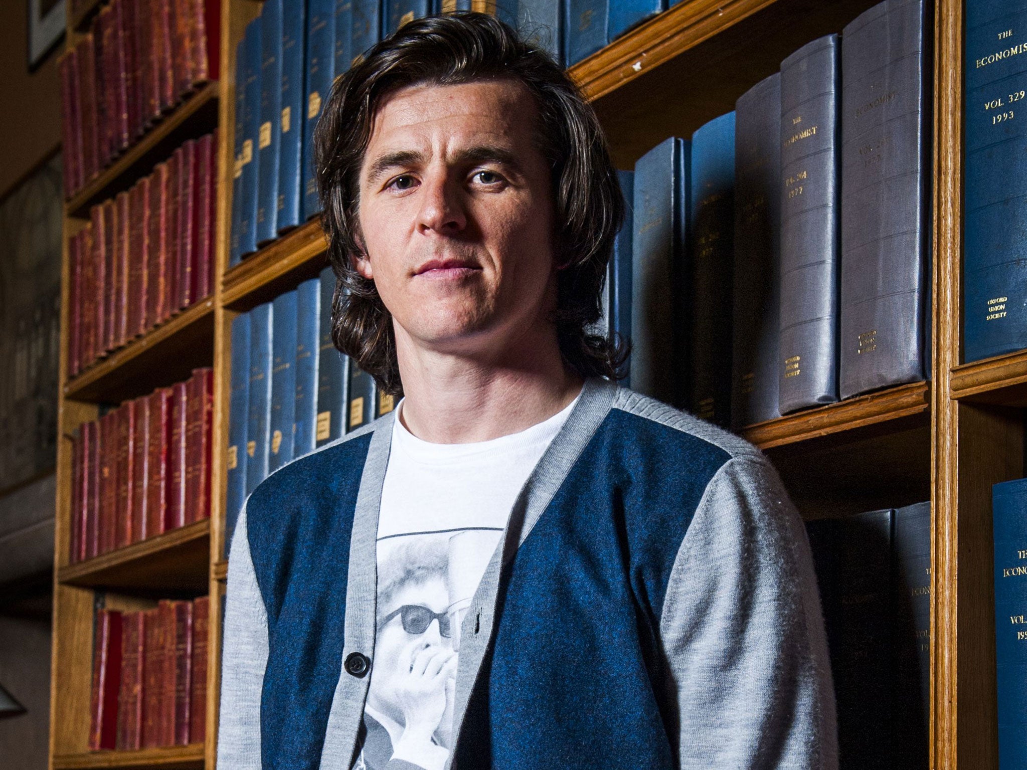 Joey Barton at the Oxford Union, where he addressed the students
