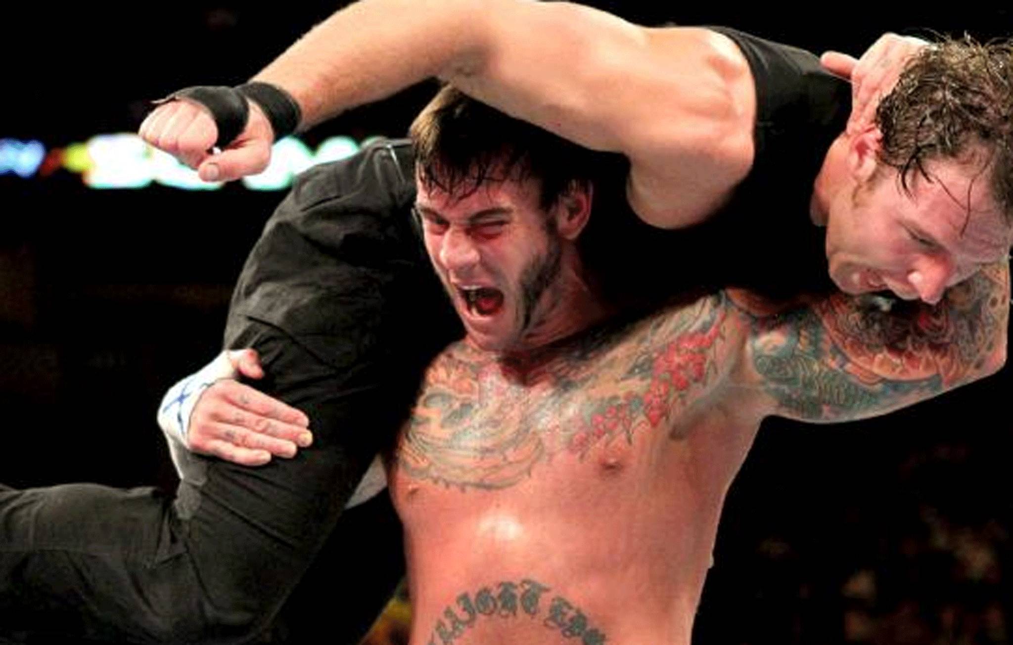 CM Punk back in his WWE days