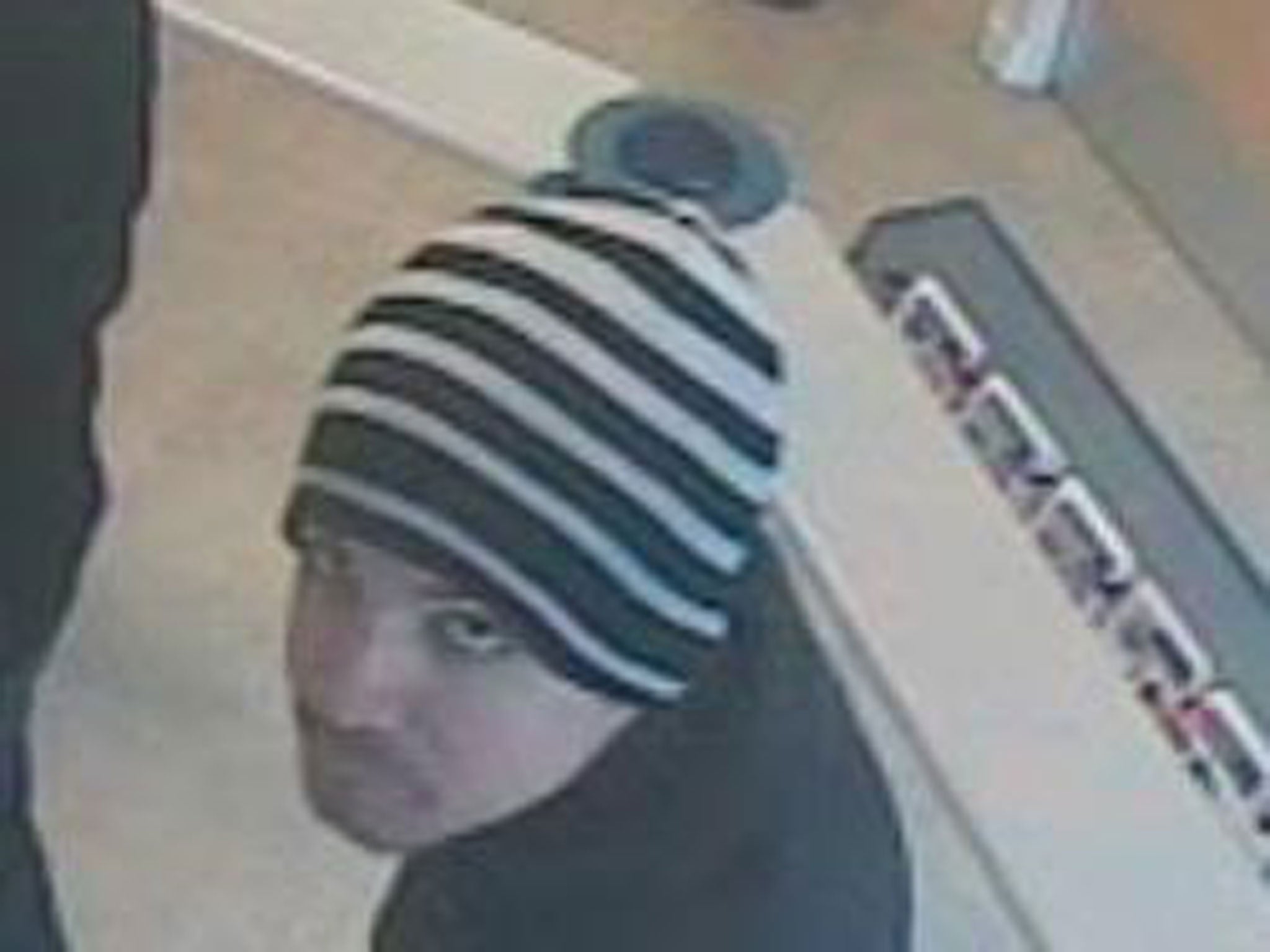 A still from CCTV footage of a man who allegedly robbed the Nationwide Building Society, on High Street East in Wallsend, Northumbria