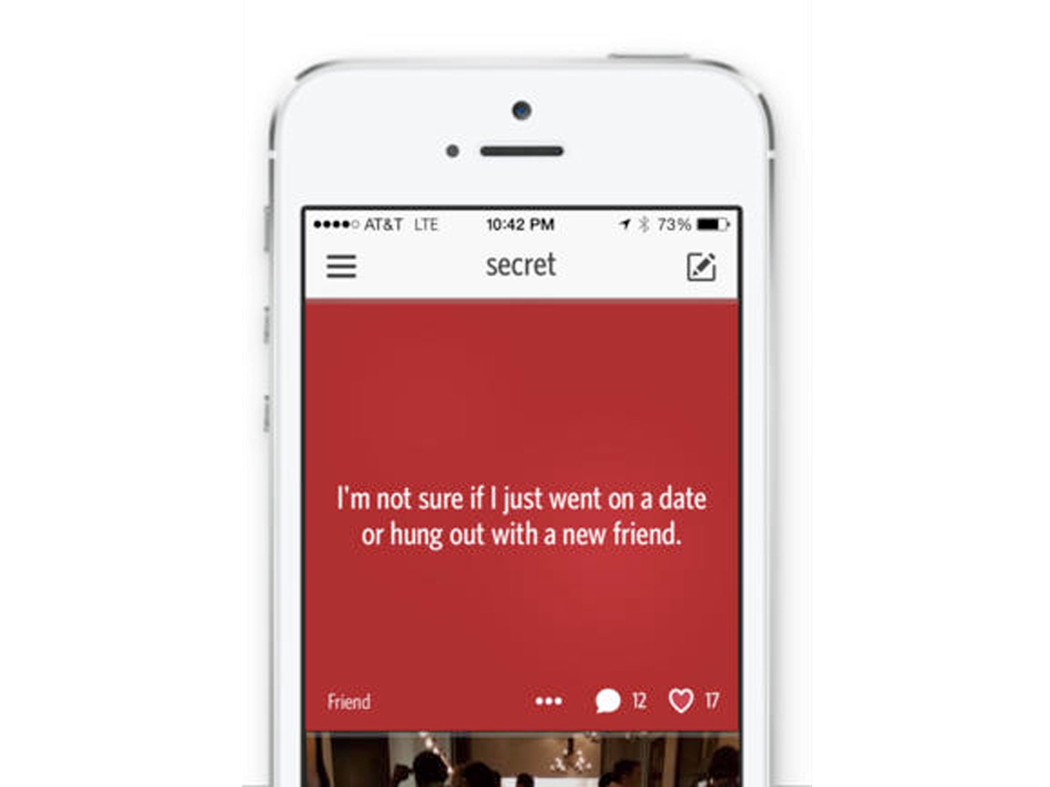 The Secret iPhone app.