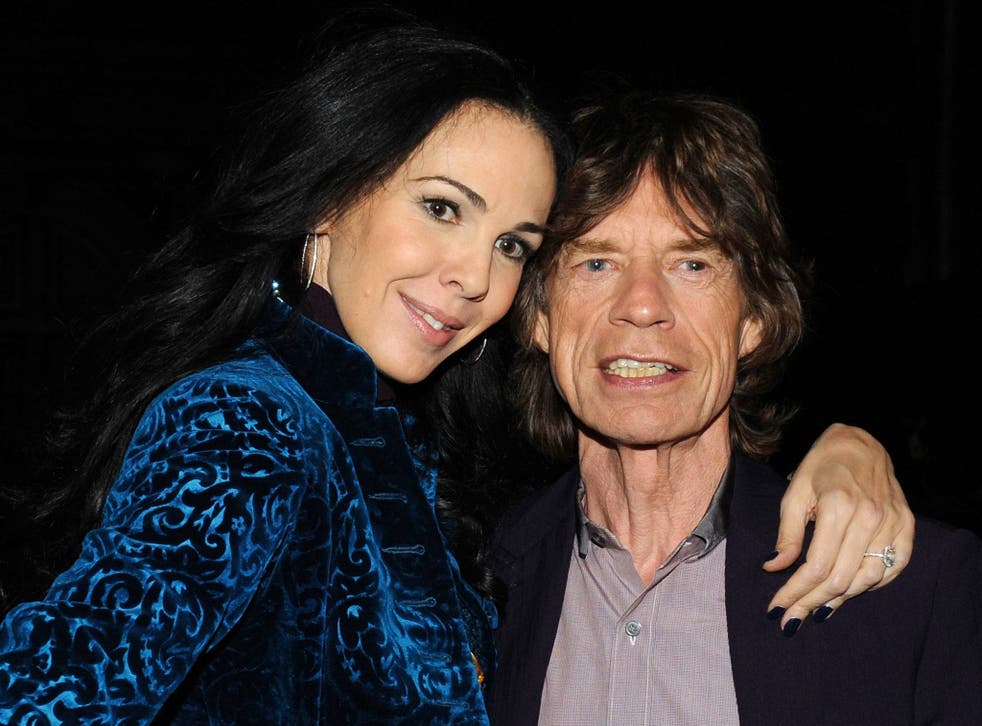 L'Wren Scott with Mick Jagger