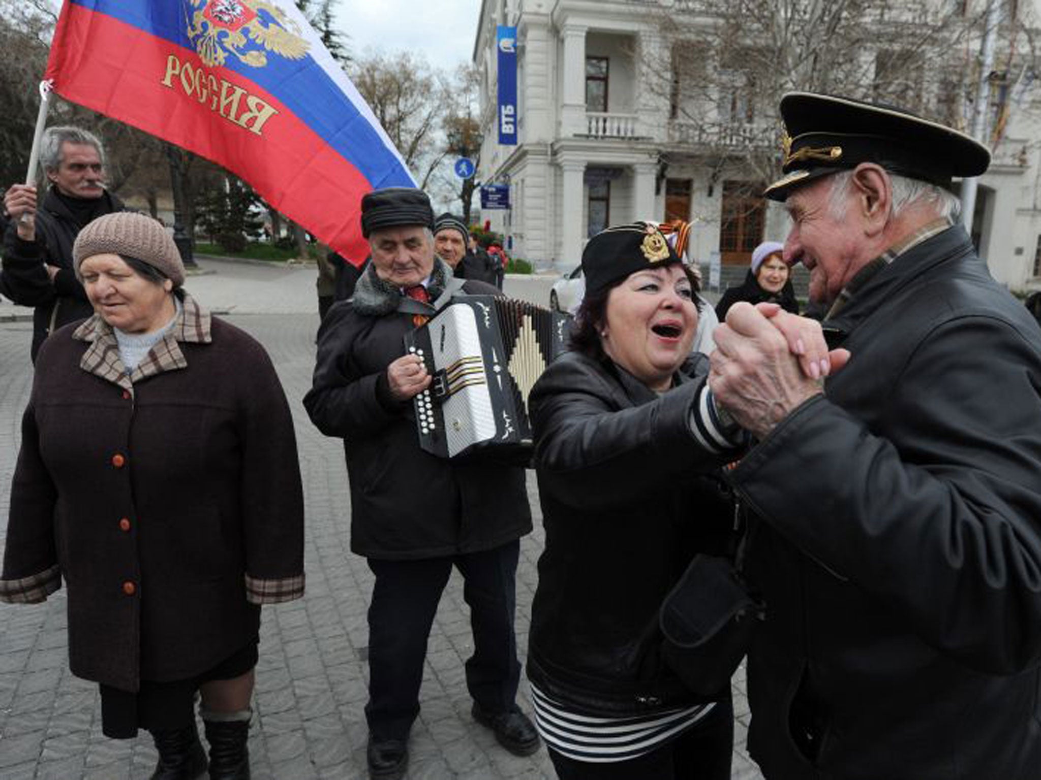 Celebrations continue in Sevastopol after Sunday’s vote over-whelmingly backed Crimea rejoining Russia