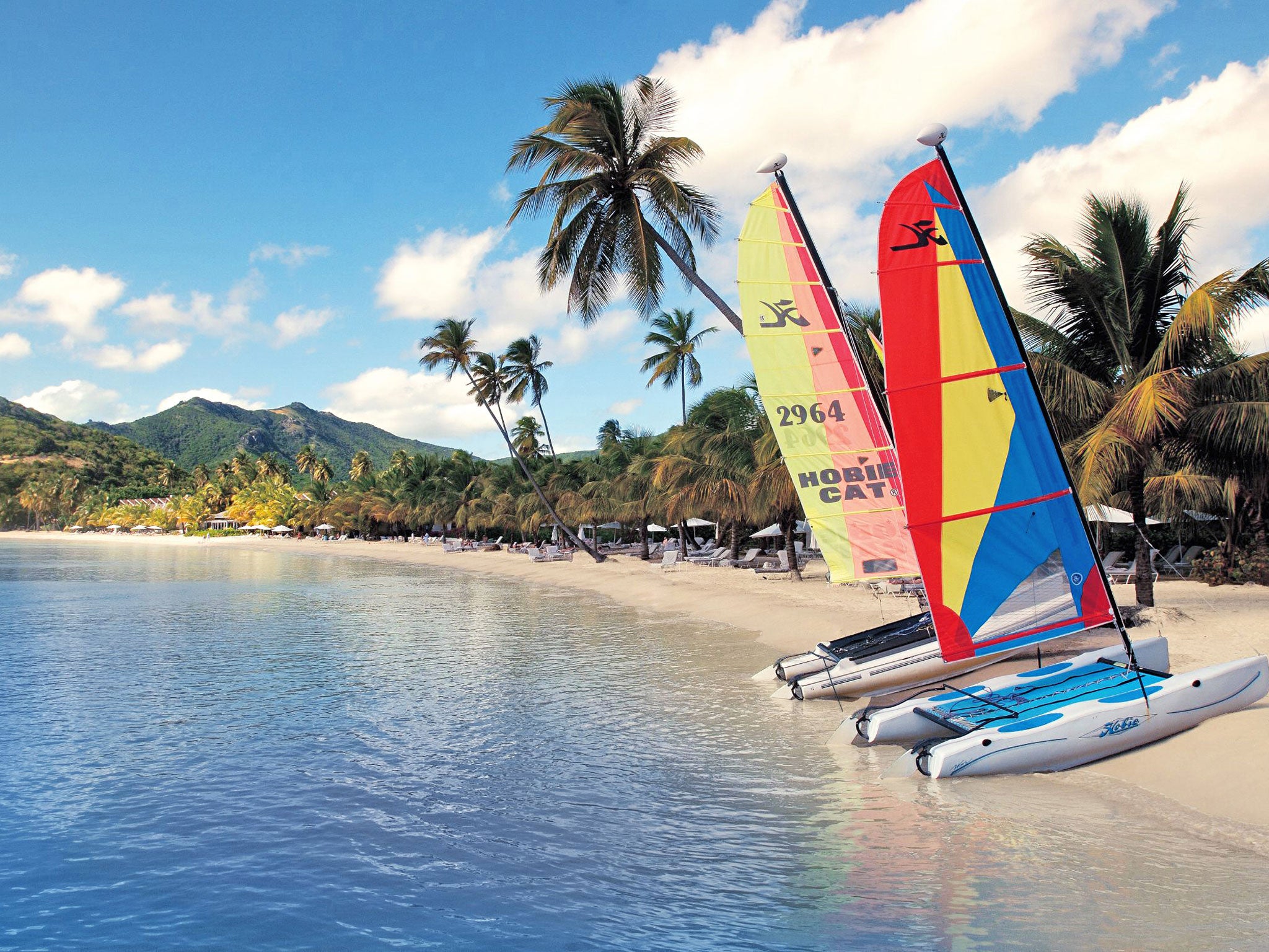 We are sailing: Carlisle Bay, Antigua