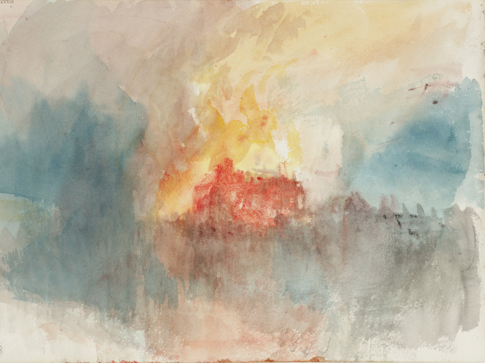 Experts now believe ‘The Burning of the Houses of Parliament’, a collection including nine watercolours by JMW Turner, inspired by a blaze on 16 October 1834, actually depict a fire at the Tower of London seven years later