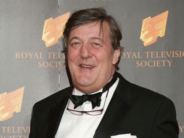 Stephen Fry attending the Royal Television Society Programme Awards at the Grosvenor House Hotel, London.