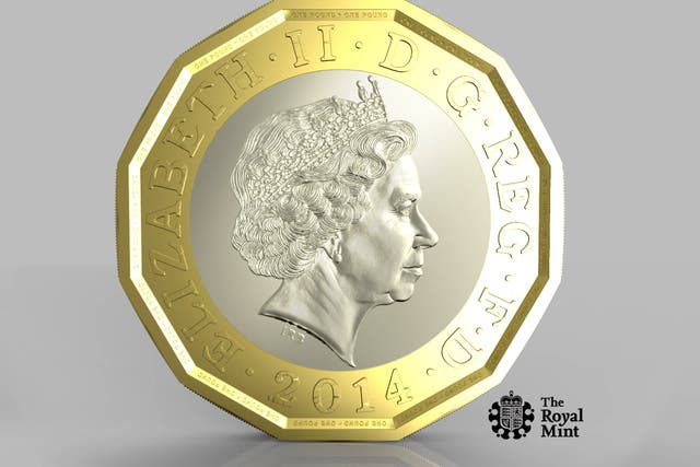 The new pound coin will be composed of two metals
