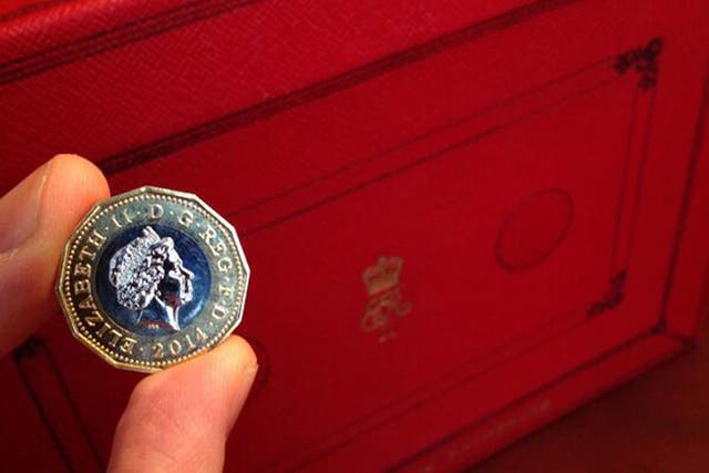 George Osborne tweeted a picture of the new coin ahead of the budget today
