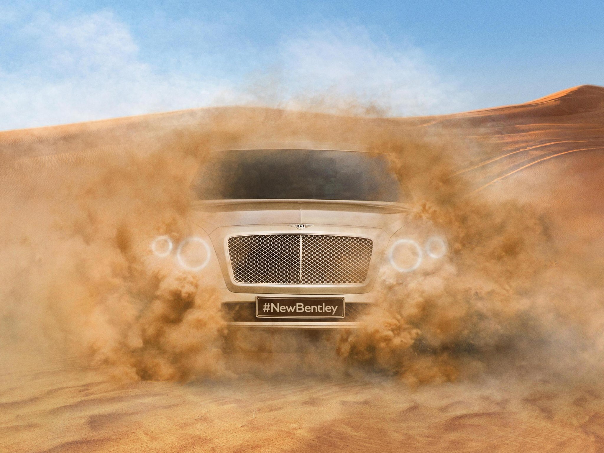 The first official picture of the new Bentley SUV