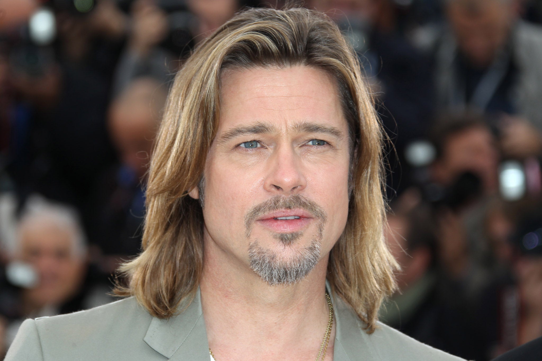 Actor Brad Pitt is 50