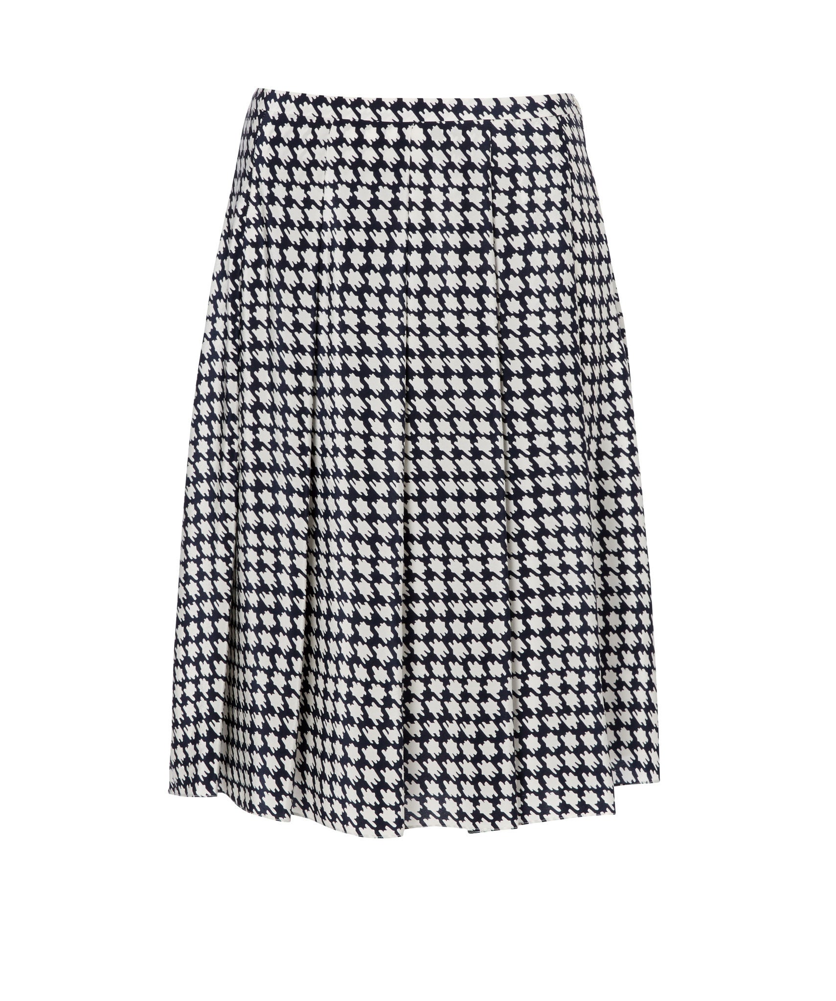 This Jaeger dogtooth number is made from lovely light silk for the kind of featherweight flippiness that will put a guaranteed spring in your step