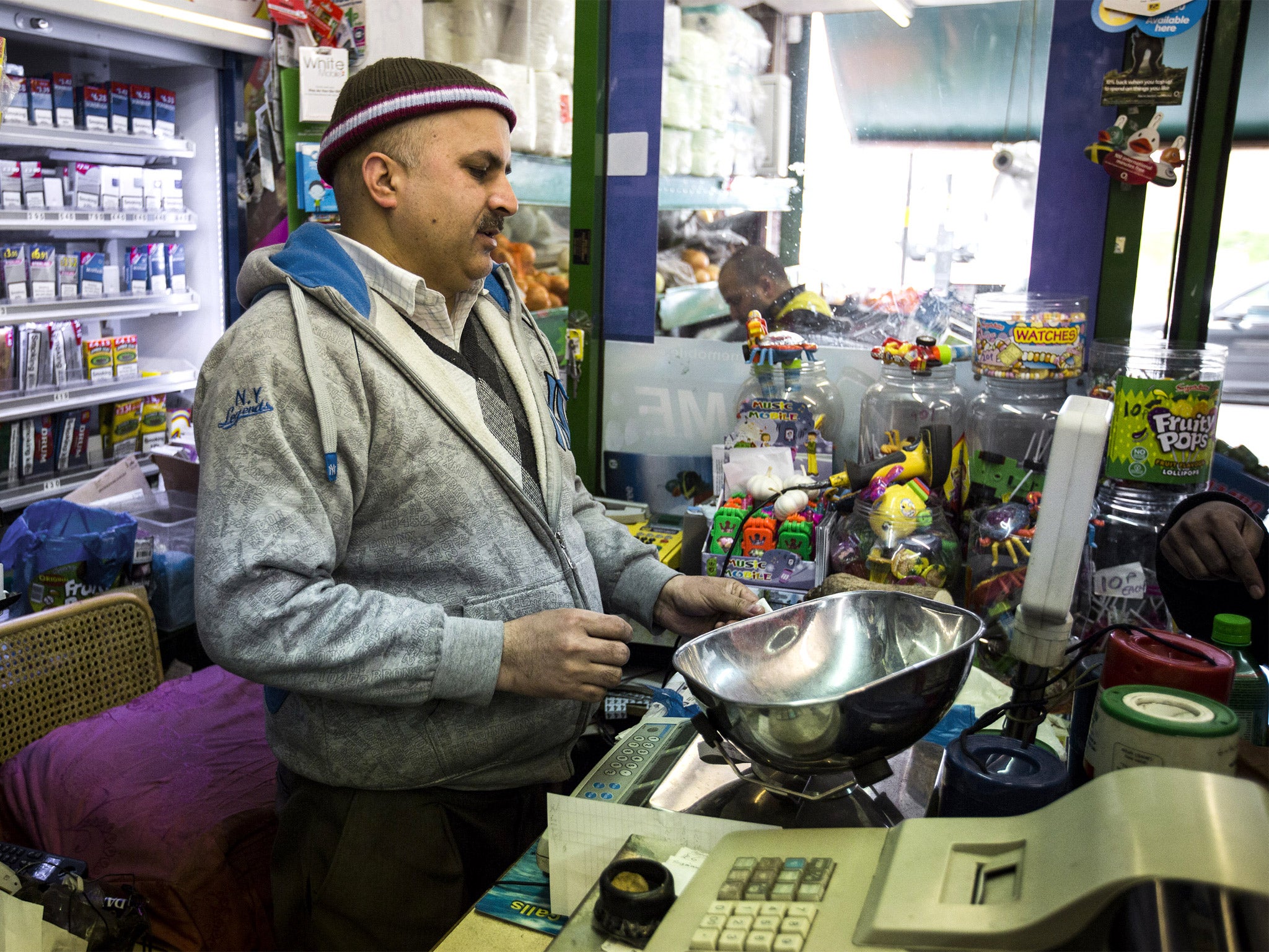 Greengrocer Mohammed Nazir says he is ‘working for free’
