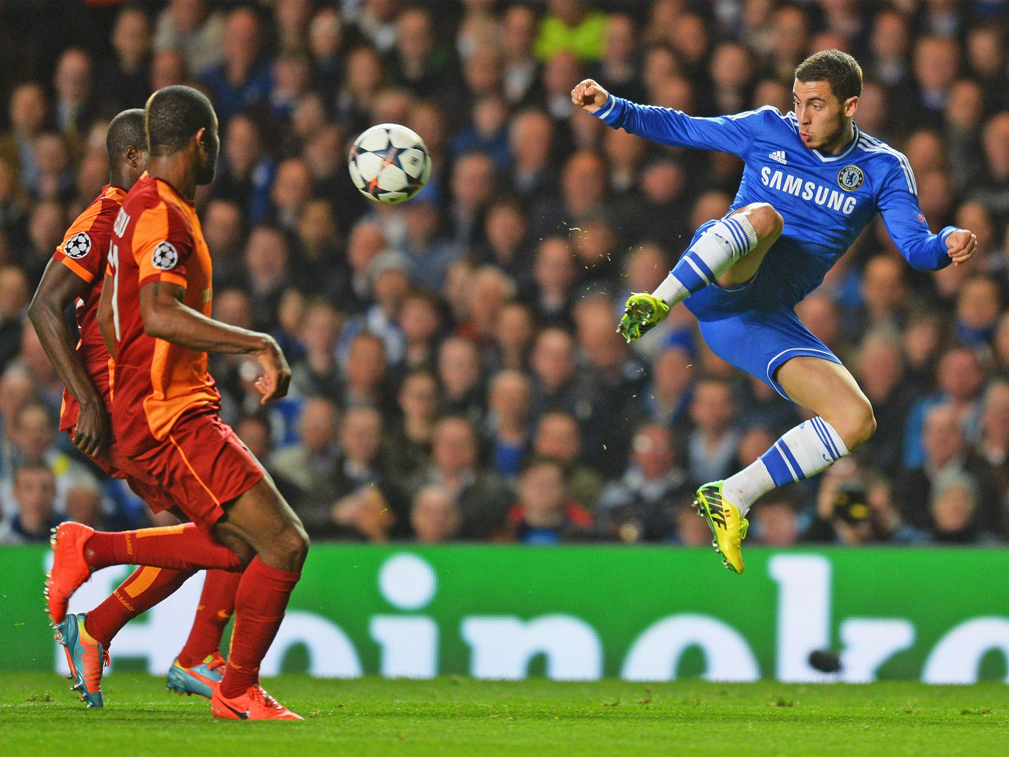 Eden Hazard was a standout player in Chelsea’s 2-0 win over Galatasaray on Tuesday night