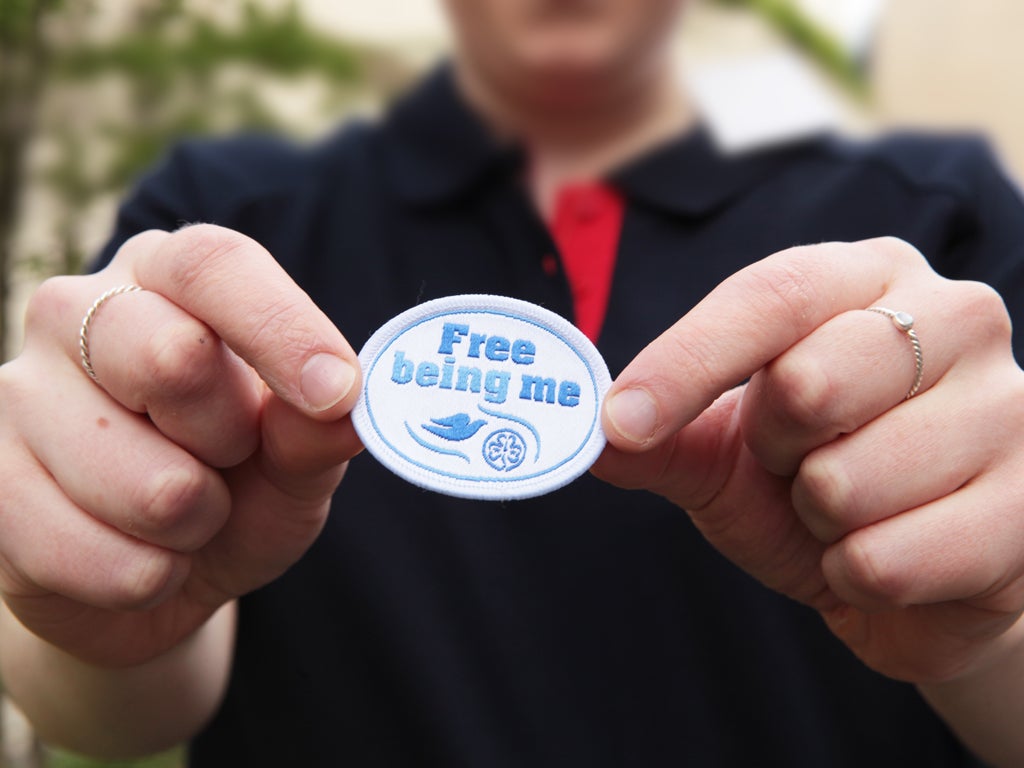 Free Being Me badge from Girlguiding