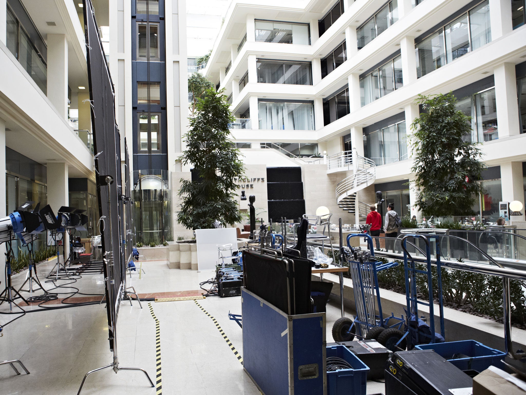 The atrium at Northcliffe house (also home of The Daily Mail)